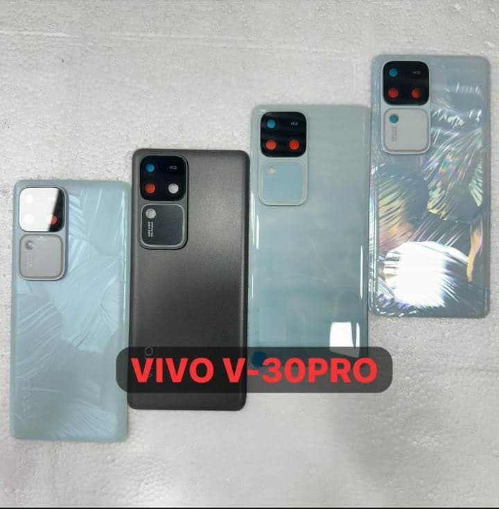 Back Panel Glass for Vivo V30 Pro 5G Black