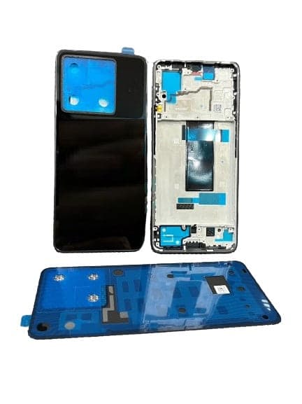 Back Panel + Middle Frame for Poco X6  Black