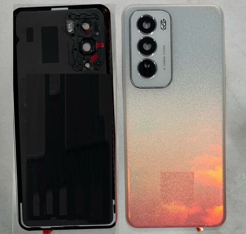 Back Panel with Camera Glass for Oppo Reno 12 5G orange