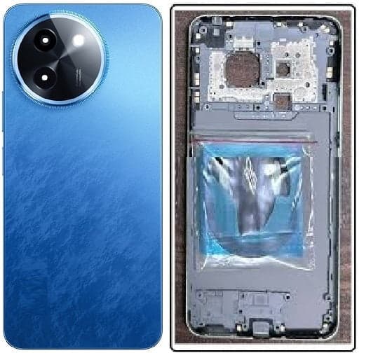 Back Panel Housing for Vivo T3X 5G Blue