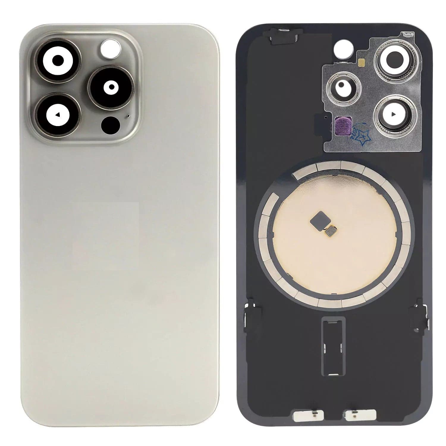 Back Panel with Camera Glass for Apple iPhone 15 Pro