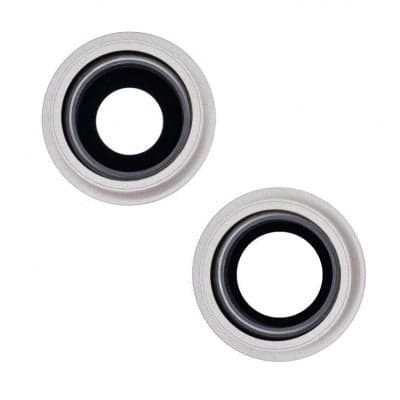 Camera Glass with Frame for Apple iPhone 13 White