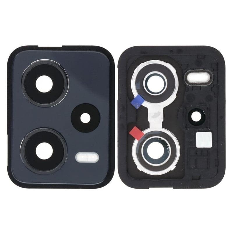 Camera Glass with frame for Redmi Note 12 pro  Black