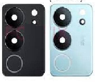 Camera Glass with Frame for Vivo V29 Pro Blue
