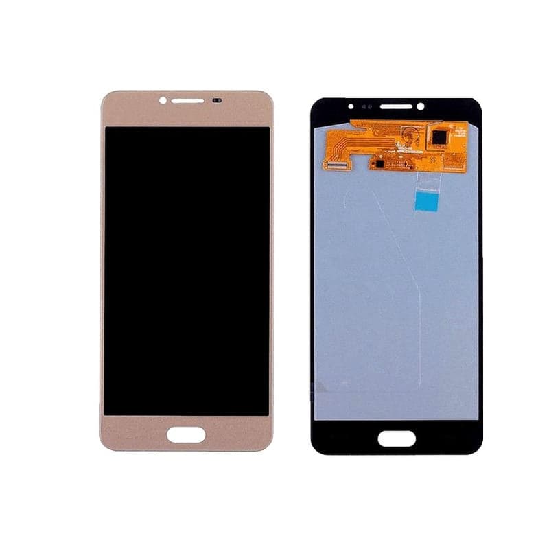 Lcd Display Combo Folder for Samsung Galaxy C7 RoseGold
