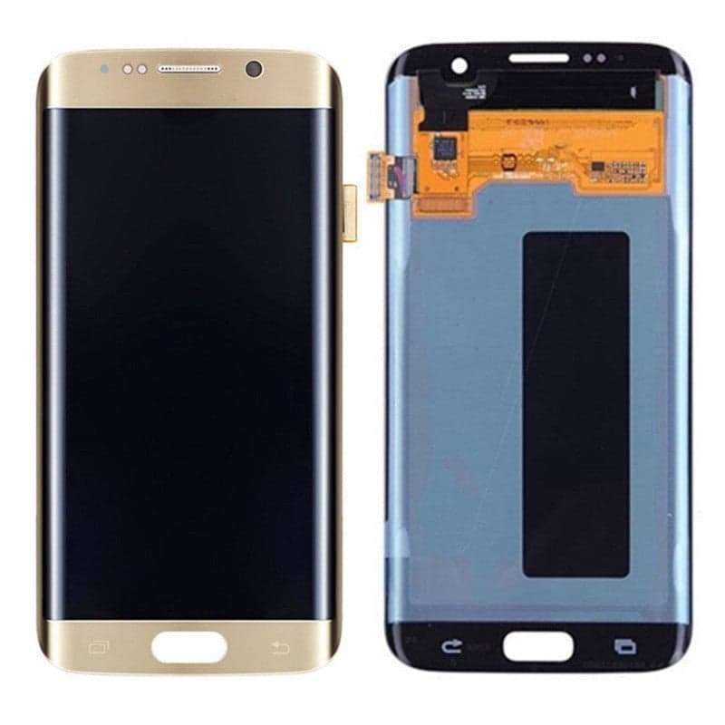 Lcd Display Combo Folder for Samsung Galaxy S7 Edge Gold