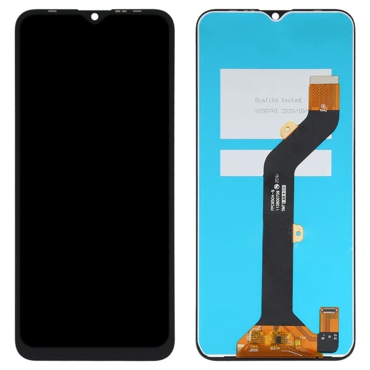 Lcd Display Combo Folder for Tecno Spark 7 KF6 Black