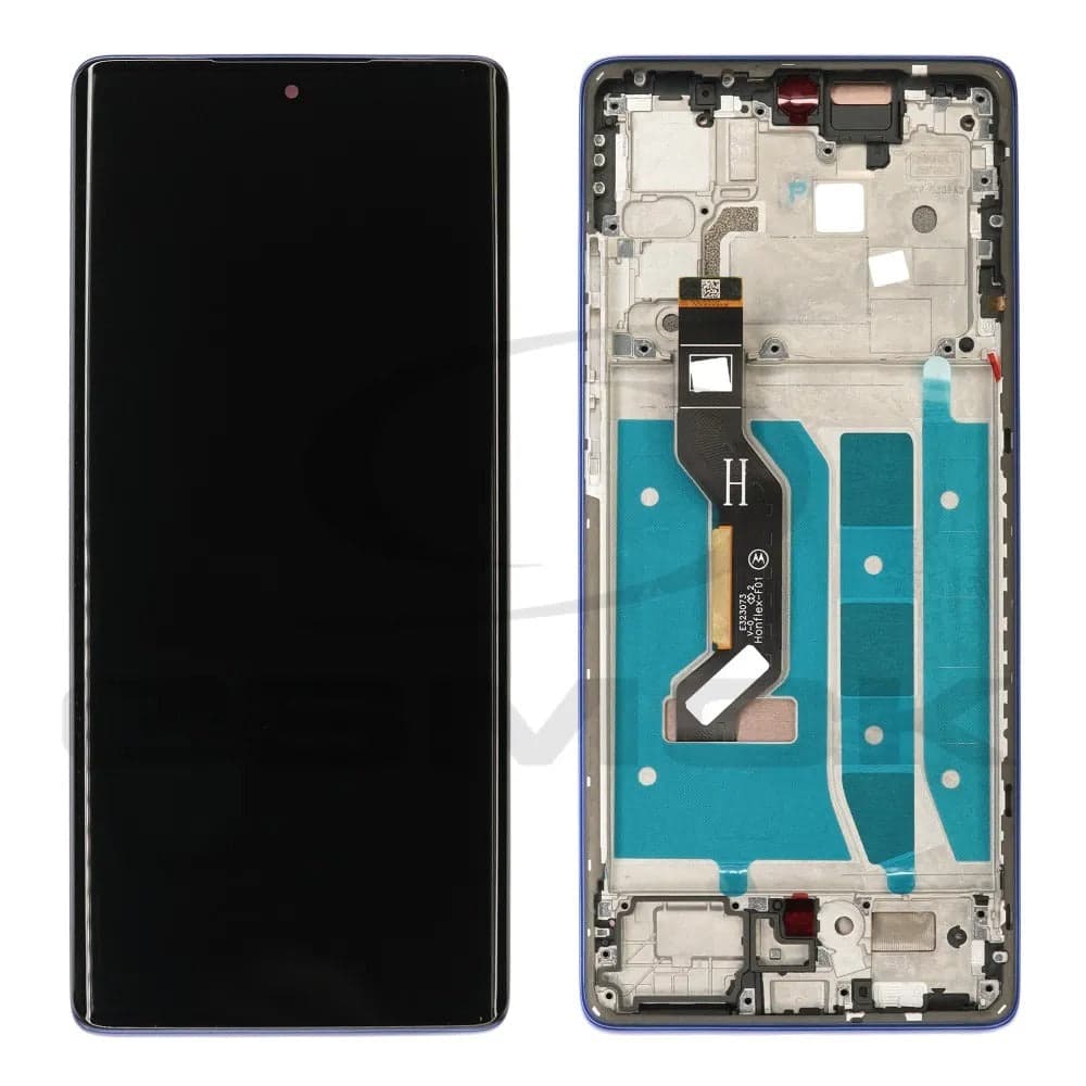 Lcd Display Combo Folder with Frame for Motorola Moto G85 Blue