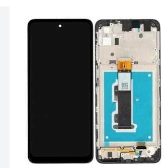 Lcd Display Combo Folder with Frame for Motorola Moto E32 Black