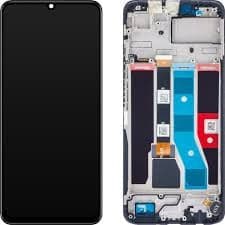 Lcd Display Combo Folder with Frame for Realme C51 Black