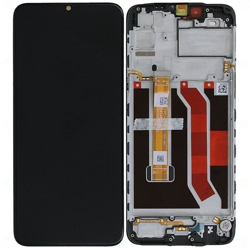 Lcd Display Combo Folder with Frame for Realme Narzo 20A Black