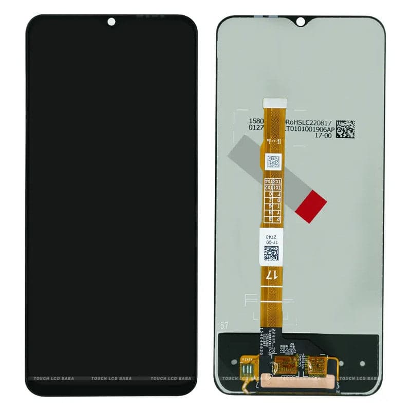 Lcd Display Combo Folder for Vivo T2X 5G Black