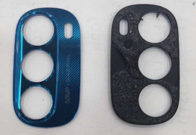 Camera Glass Outer Ring for Motorola Moto G71 5G Blue
