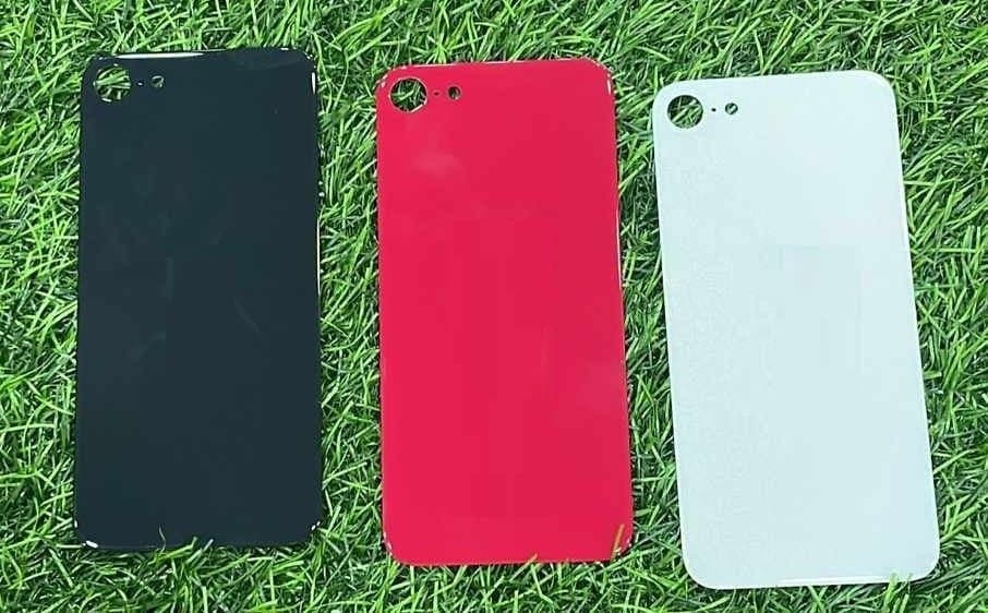 Mozomart Back Panel Glass for iPhone SE 2020 : White