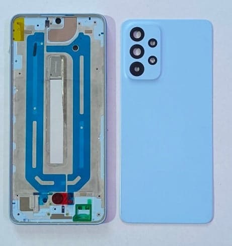 Back Panel With Middle Frame for Samsung Galaxy A33 5G : Blue