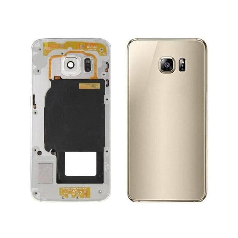 Back Panel With Middle frame for Samsung Galaxy S6 Gold
