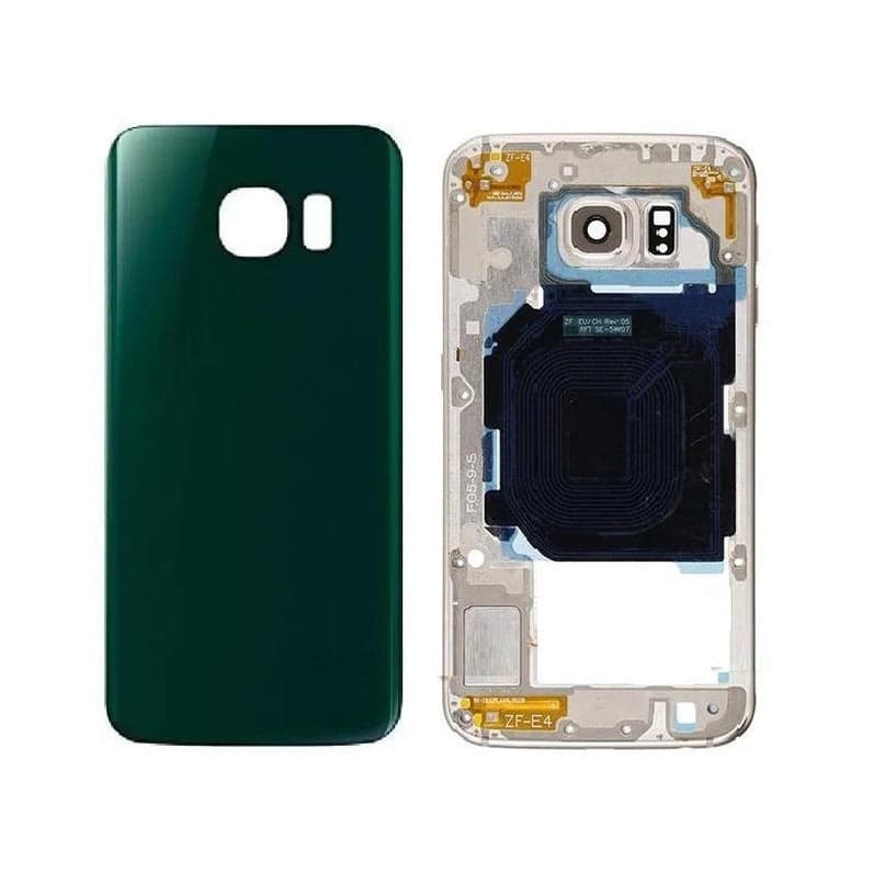 Back Panel With Middle frame for Samsung Galaxy S6 Green