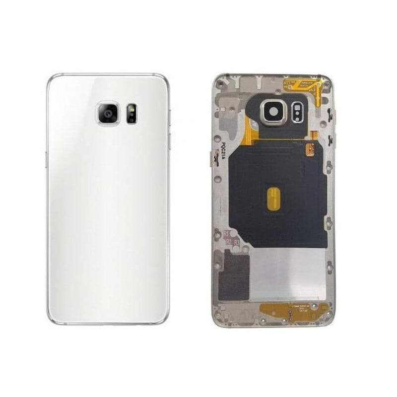 Back Panel With Middle frame for Samsung Galaxy S6 White