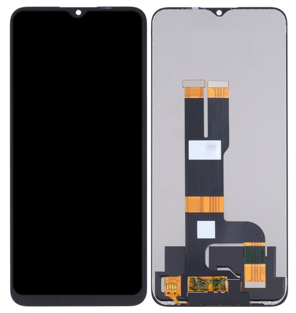 Lcd Display Combo Folder for Realme C30 Black