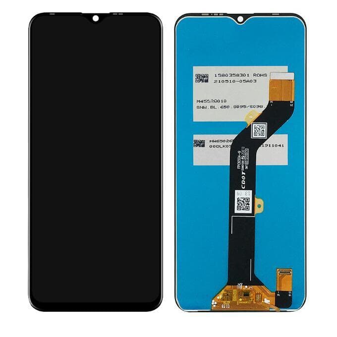 Lcd Display Combo Folder for Tecno Spark 6 KE7 Black