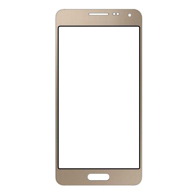Mozomart Touch Screen Front Glass for Samsung Galaxy Alpha  Gold