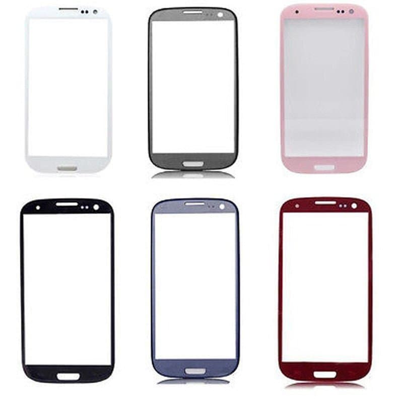 Mozomart Touch Screen Front Glass for Samsung Galaxy SIII White