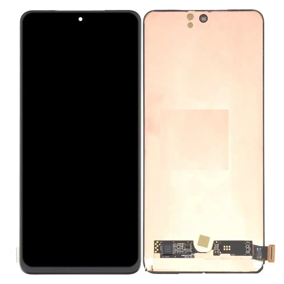 OLED Lcd Display Combo Folder for Vivo X60 Black