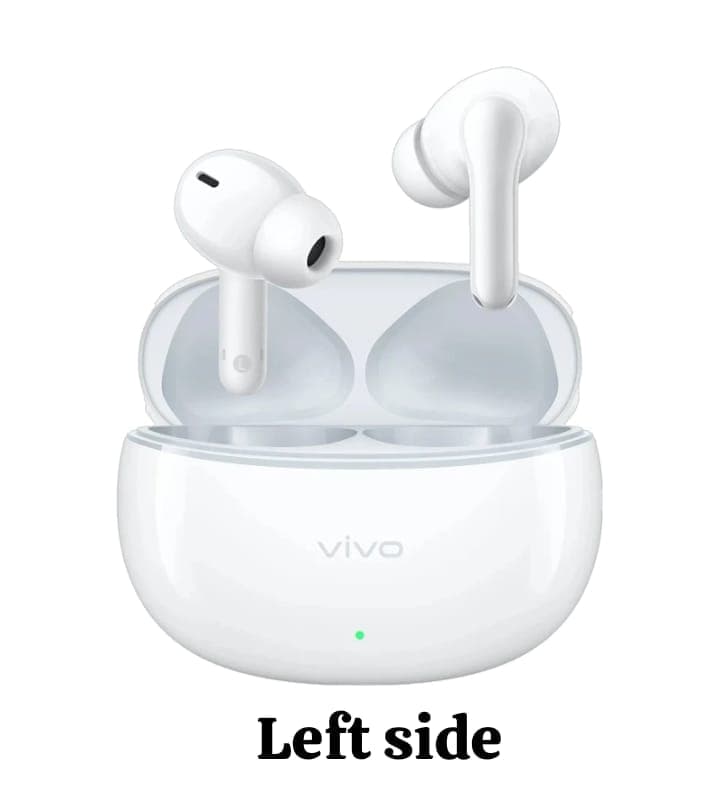 Vivo TWS 3e buds Replacement Left/Right Earbud & Charging Case — White / Left Side
