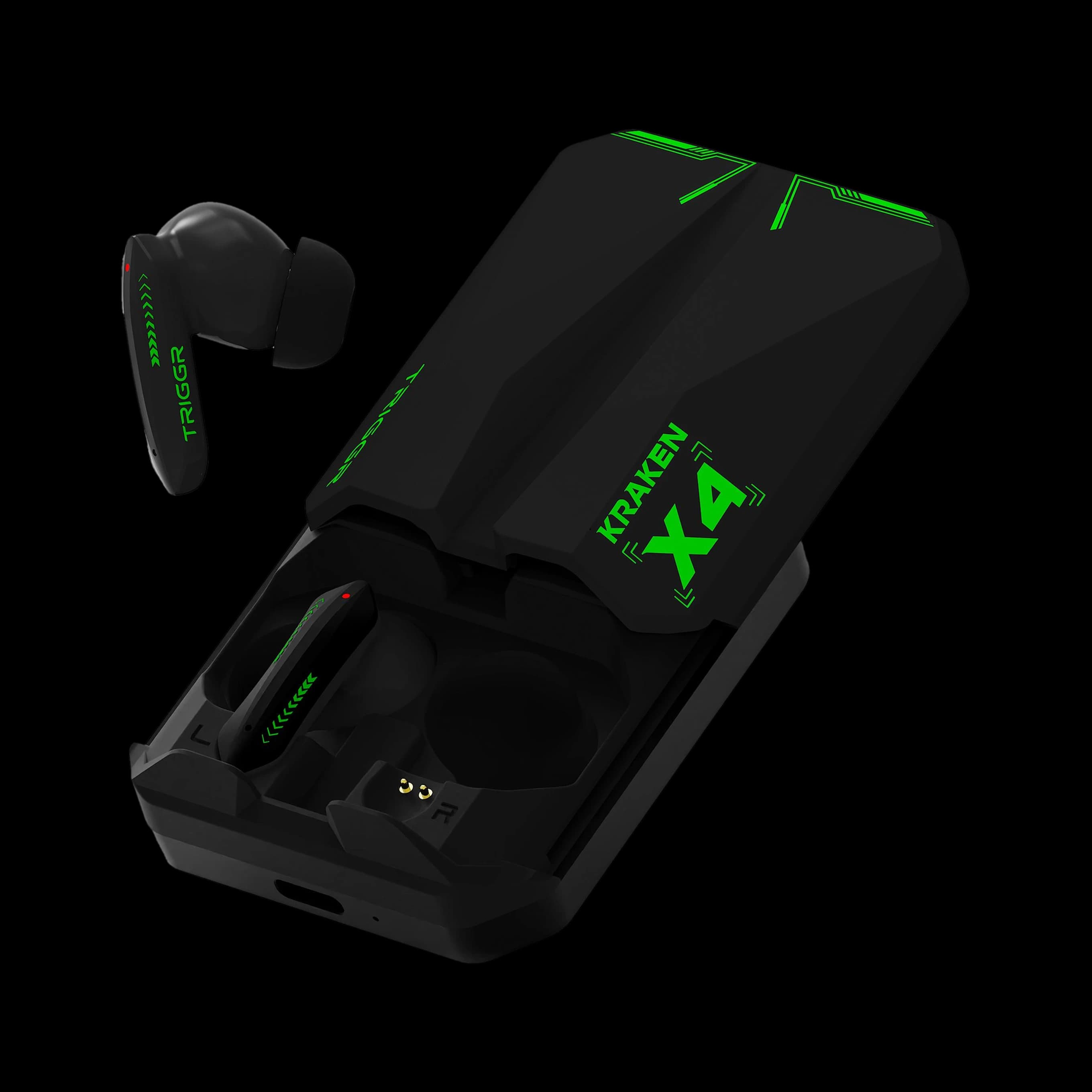 Triggr Kraken X4 Replacement — Both Earbuds (Pair) / Green