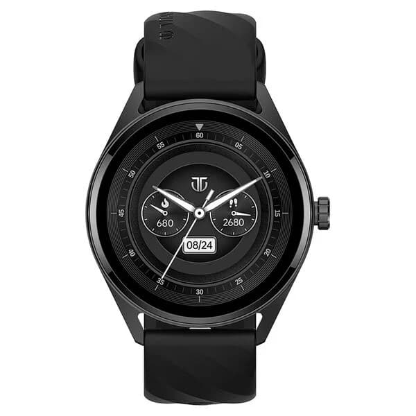 Titan Crest with 3.63 cm AMOLED Display with AOD, Functional Crown, BT Calling, Premium Smartwatch