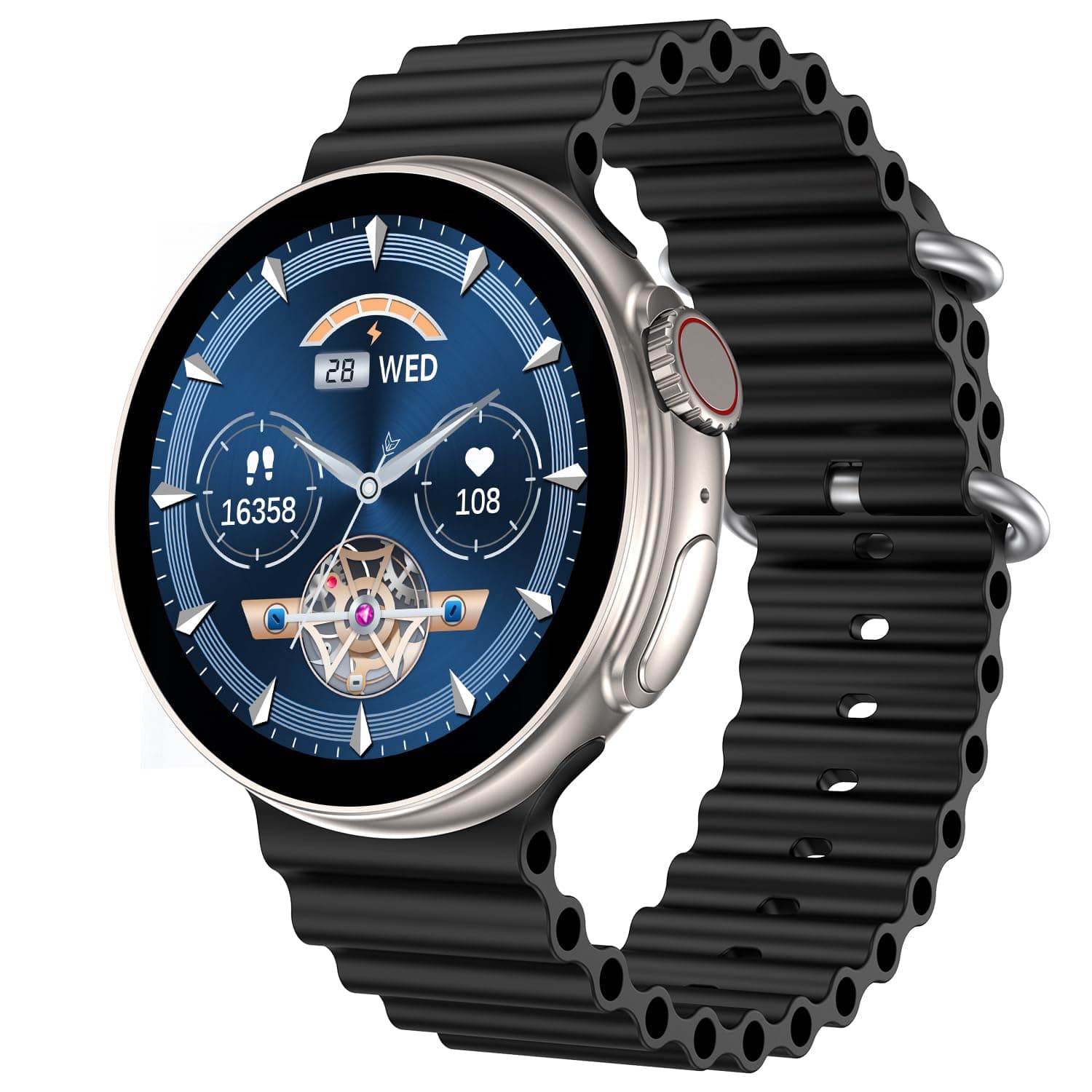 Fire-Boltt Asteroid 1.43” Super AMOLED Display Smart Watch ( BLACK )