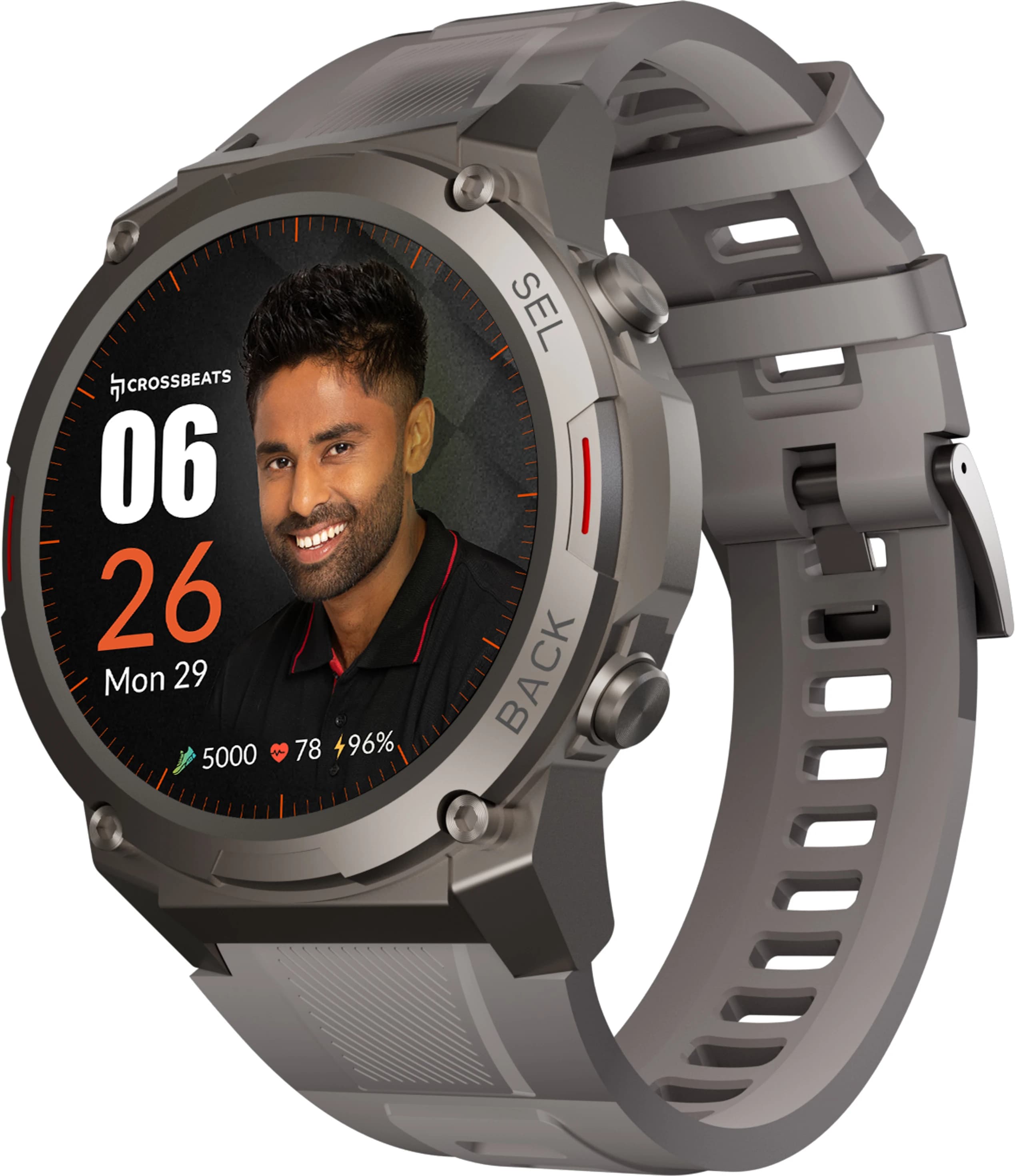 CrossBeats Armour Dive 1.43" AMOLED Rugged Smartwatch