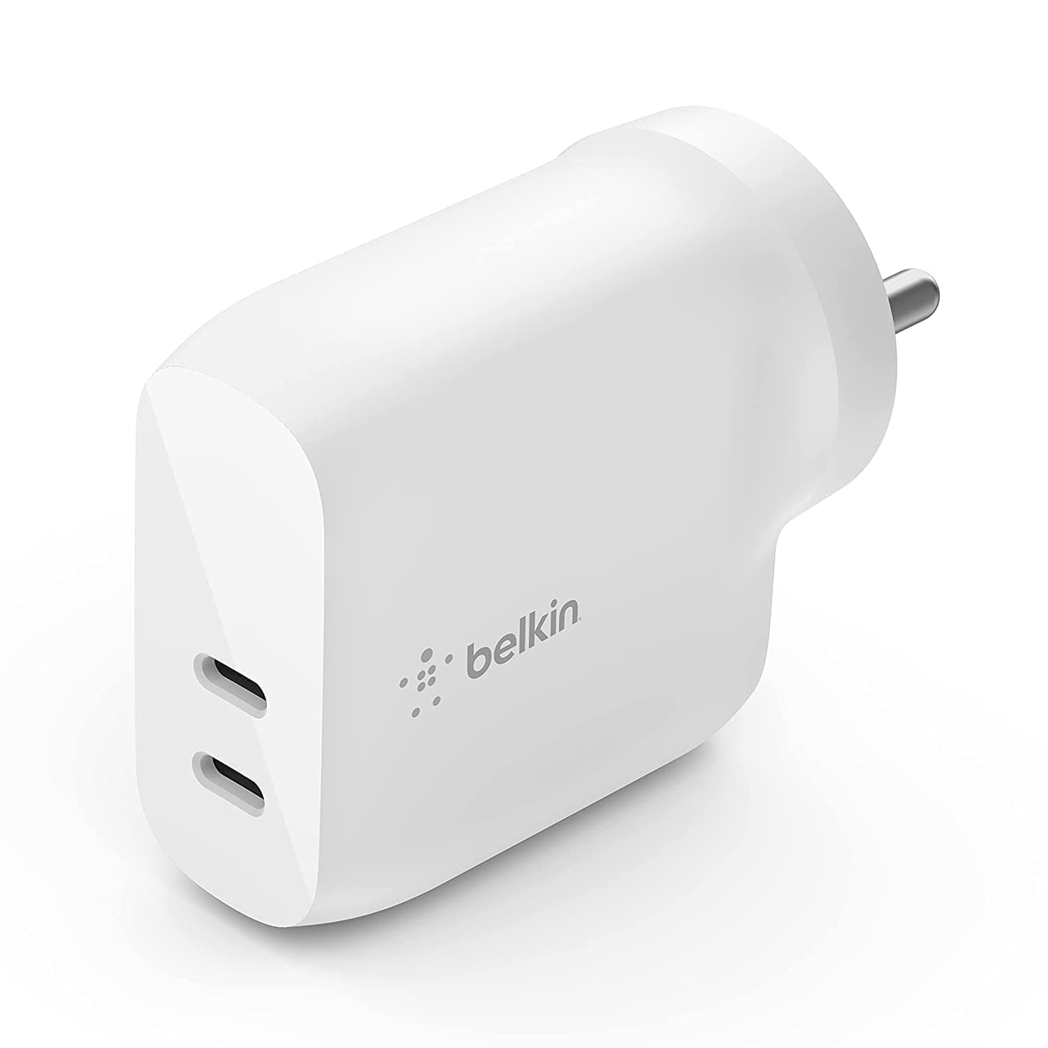 Belkin Fast Charging,Universally Compatible Dual USB-C 40W Pd Wall Charger-Power Delivery 3.0 Certified,Each Port Delivers 20W of Power for All Cellul Total - image 1