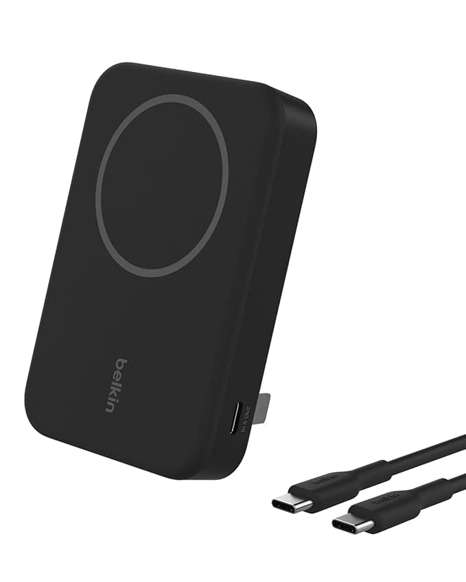 Belkin Wireless Power Bank 10000 mAH (10K) w/ Qi2, MagSafe Compatible + Built-in Pop-up Kickstand - image 1