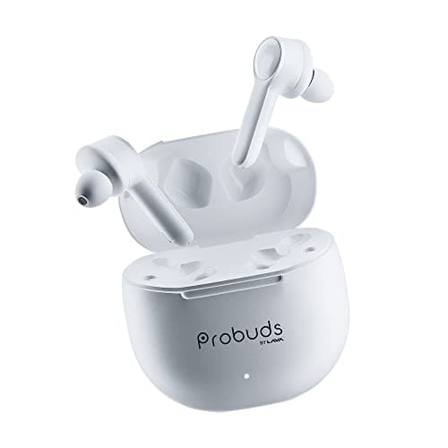 Lava Probuds 21 | Truly Wireless Bluetooth Buds with 45 hrs Playtime, 60mAh Bull Battery Buds | Type-C Fast Charging Earphones, T - image 1