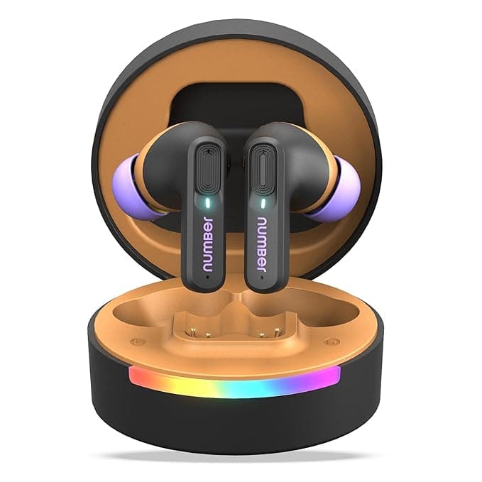 Number Super Buds 555 ANC (32db) Truly Wireless (Black Dune) in Ear Earbuds with 66H Playtime - image 1