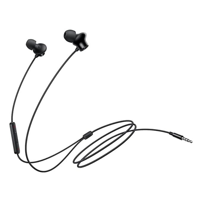 OnePlus Nord Wired Earphones with mic, 3.5mm Audio Jack, Enhanced bass with 9.2mm Dynamic Drivers, in-Ear Wired Earphone - Black - image 1