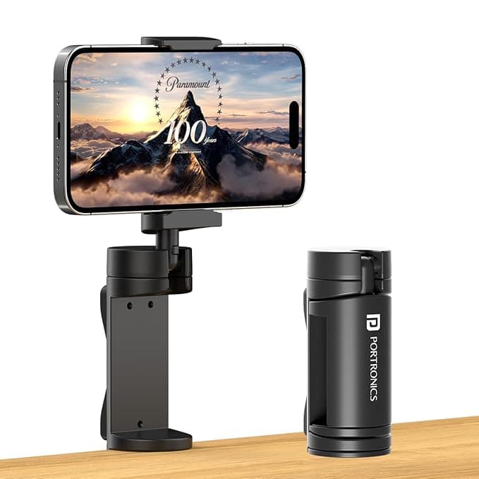 Portronics Mobot Clip Mobile Holder with 360? Adjustable Angles, Light Weight, Pocket Friendly, Mobile Stand - image 1