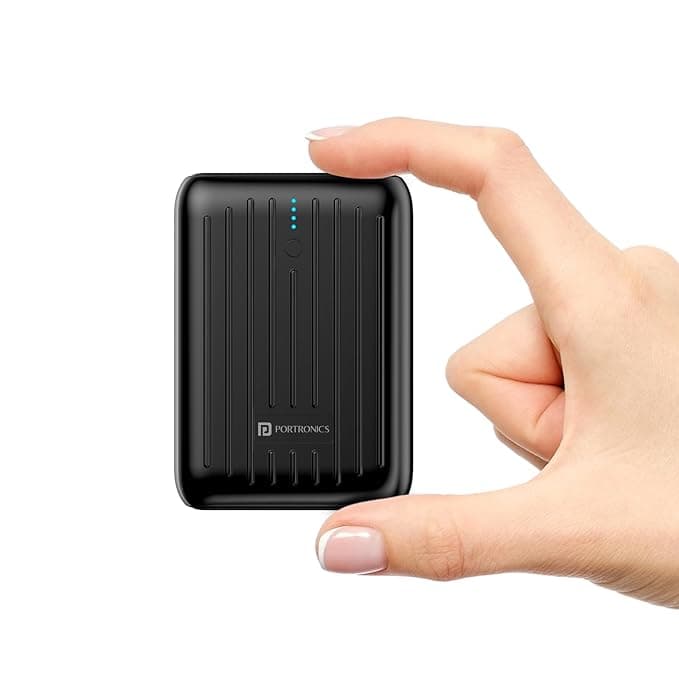 Portronics Zapcell 10k 10000mAh 22.5W Pocket Size Nano Powerbank with Compact - image 1