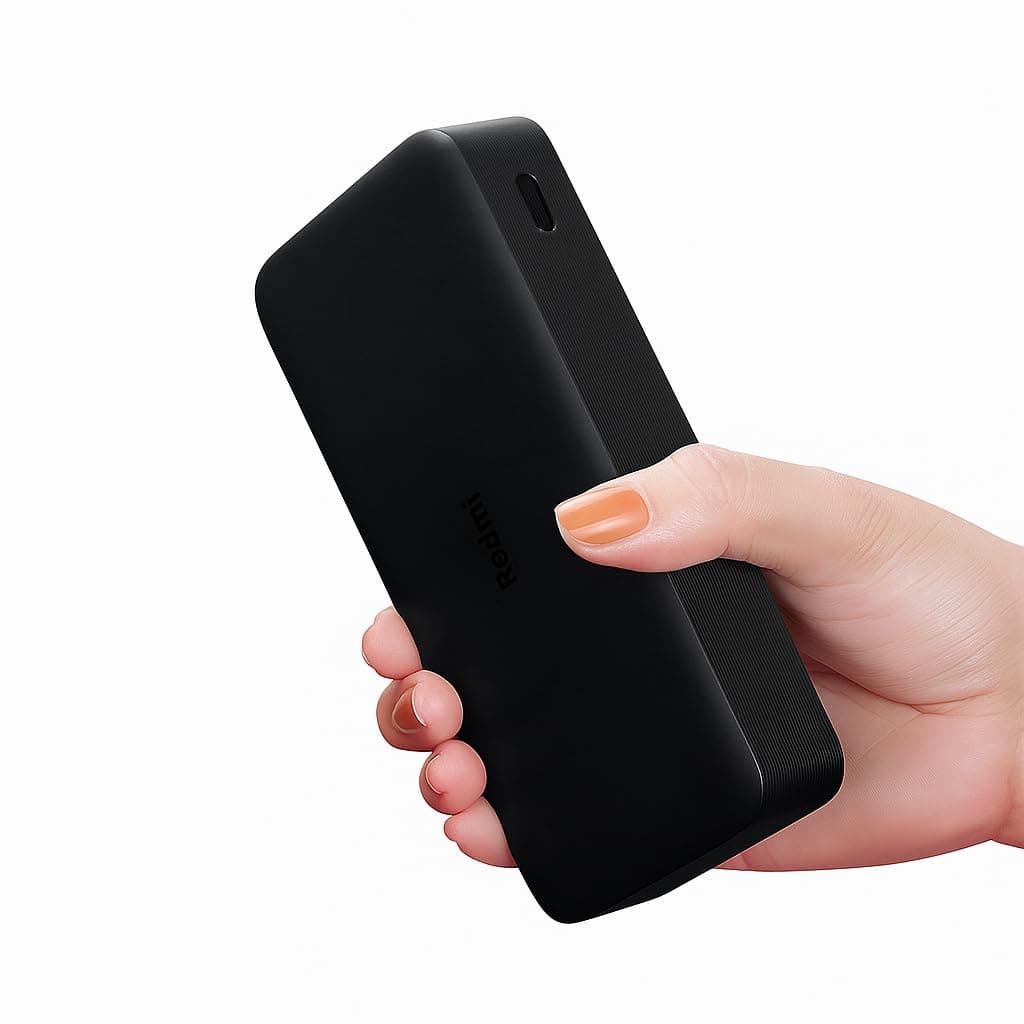 Redmi 20000mAh Lithium Polymer Power Bank, USB Type C and Micro USB Ports, 18W Fast Charging, Low Power Mode - image 1