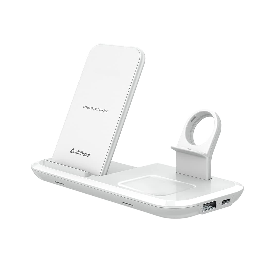 Stuffcool WC810 3-in-1 Wireless Charging Station for iPhones/samsungs, Apple Watch & airpods( - image 1