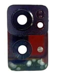 Camera Glass with Frame for Oppo Reno 7 Pro Black - image 1