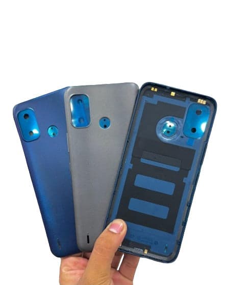 Back Panel Cover for Nokia C21 Plus Cyan Blue - image 1