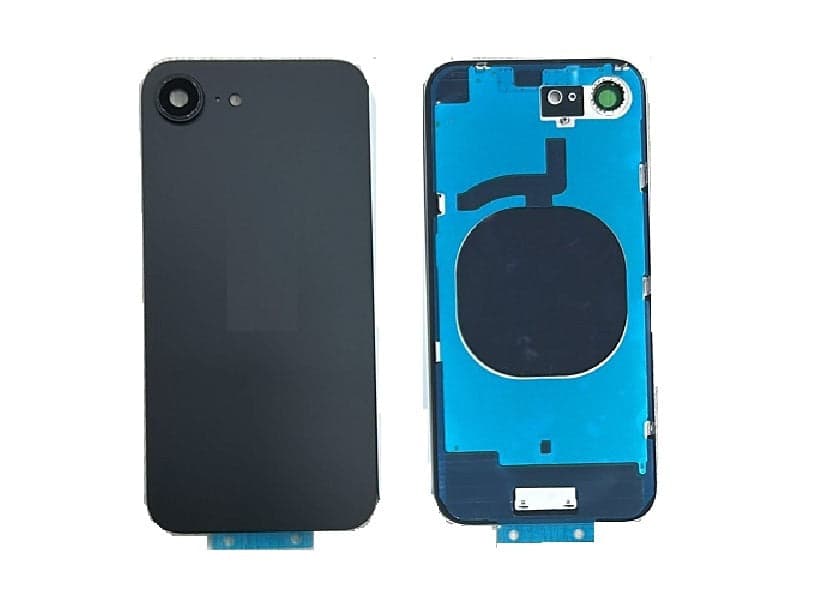 Back Panel with Camera Glass for Apple Iphone 16E Black - image 1