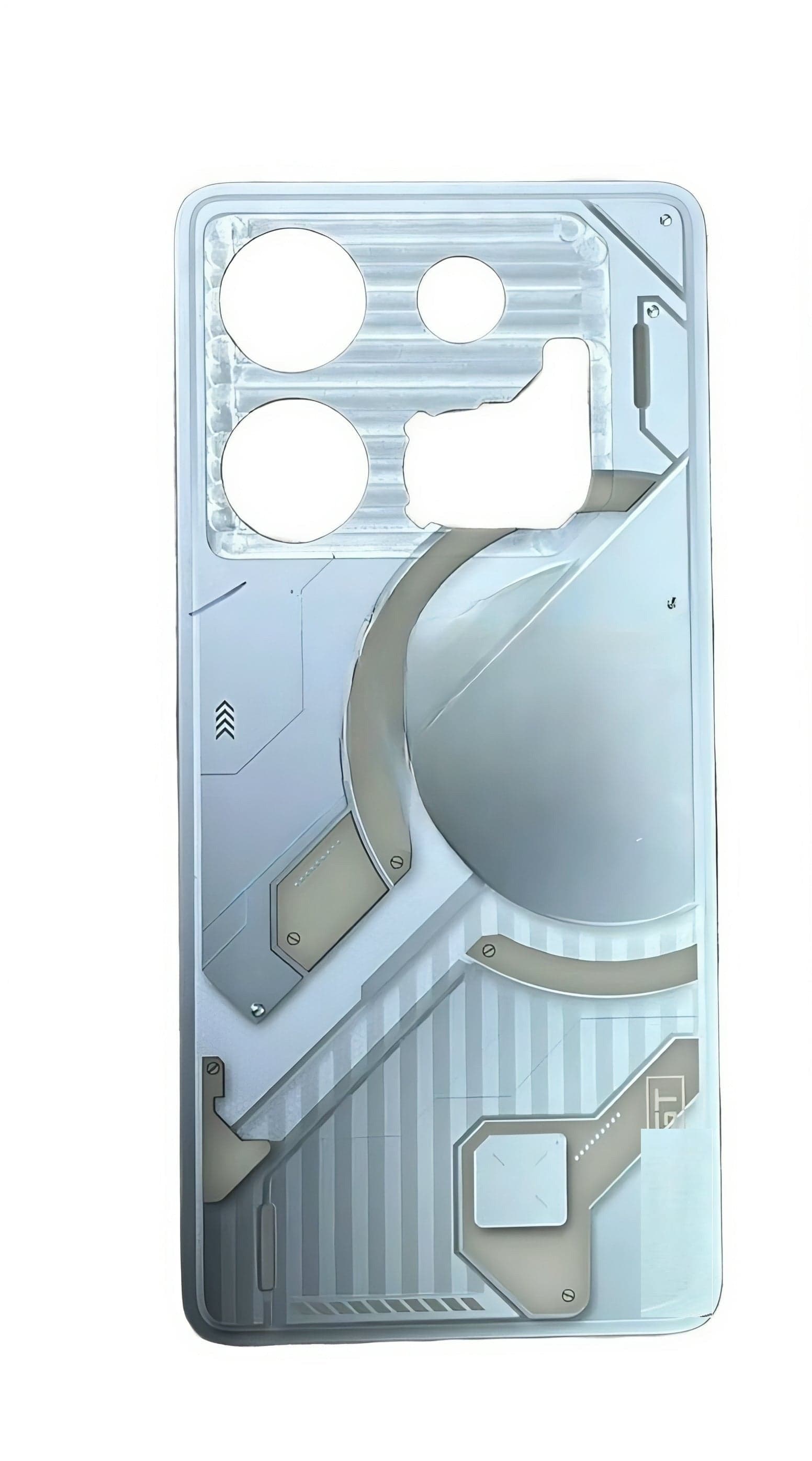 Back Panel for Infinix GT 10 Pro X6739 Silver - image 1