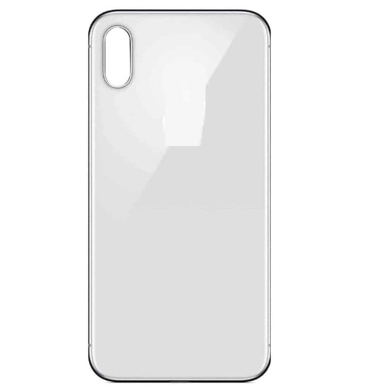 Back Panel Glass for Apple iPhone XS Max Silver - image 1