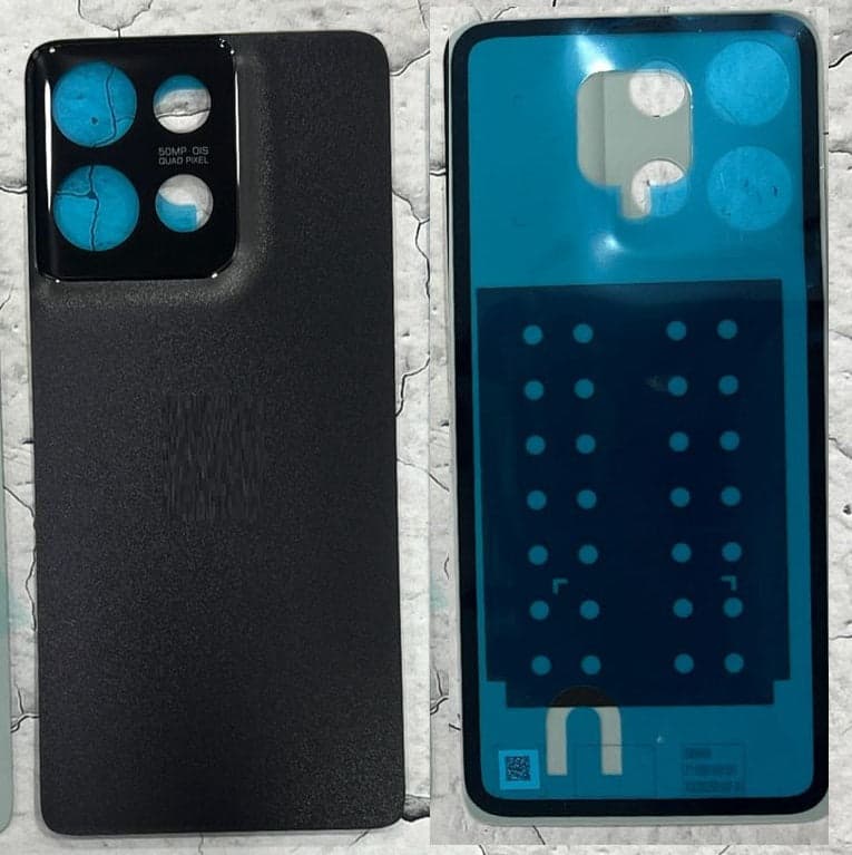 Back Panel Glass for Motorola Moto G75 Black - image 1