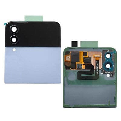 Back Panel Glass Upper Back Panel for Samsung Galaxy Z Flip 4 Blue - image 1