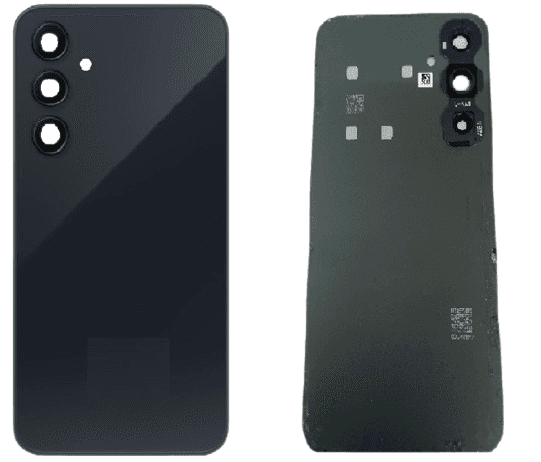 Back Panel Glass With Camera Lens for Samsung Galaxy A35 Dark Blue - image 1