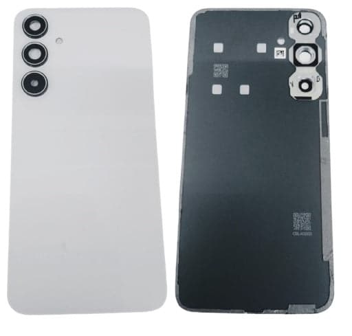 Back Panel Glass With Camera Lens for Samsung Galaxy A35 White - image 1